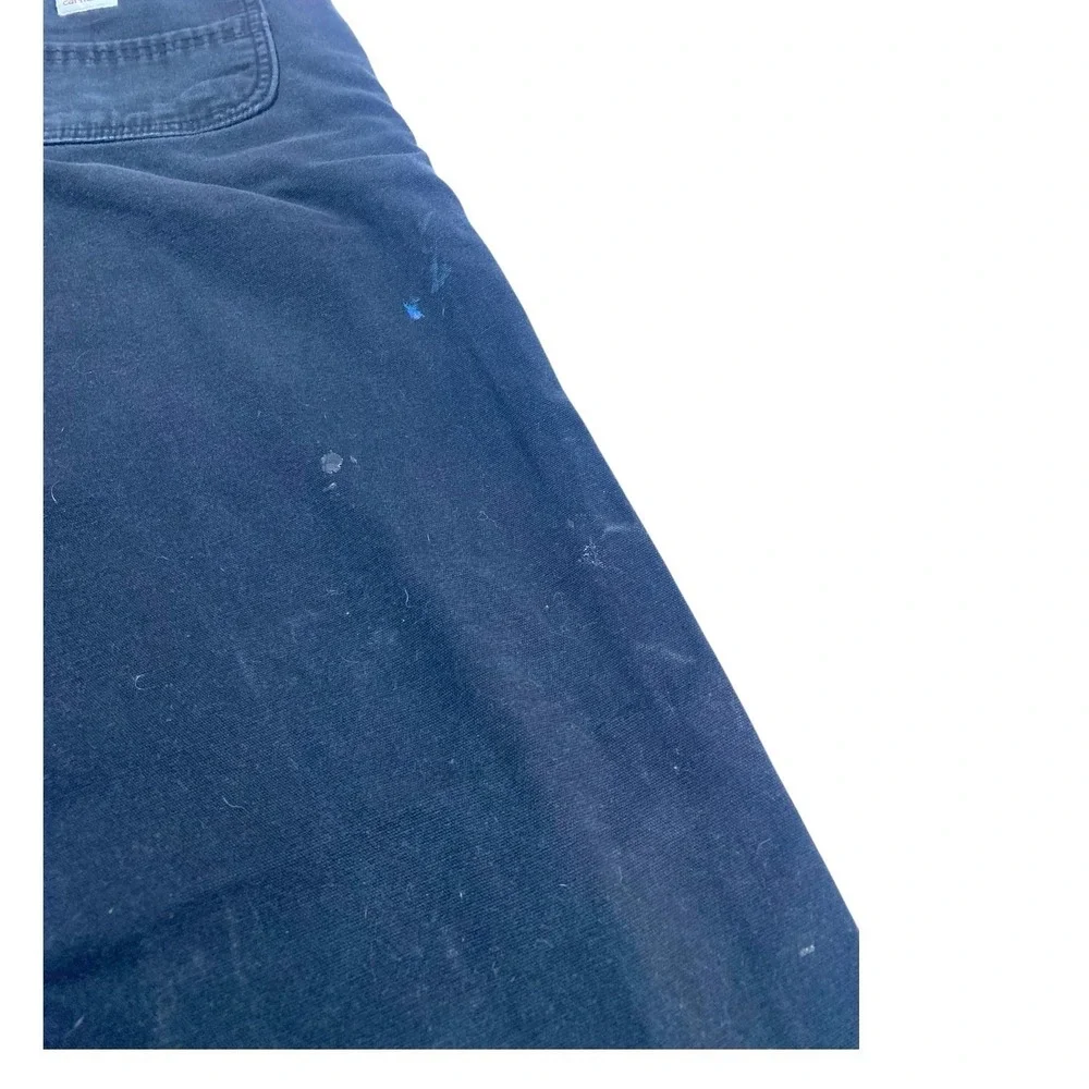 Carhartt Jeans Relaxed Fit Men's 33x34 Black RN# 14806 Carpenter Work Straight - Picture 12 of 12